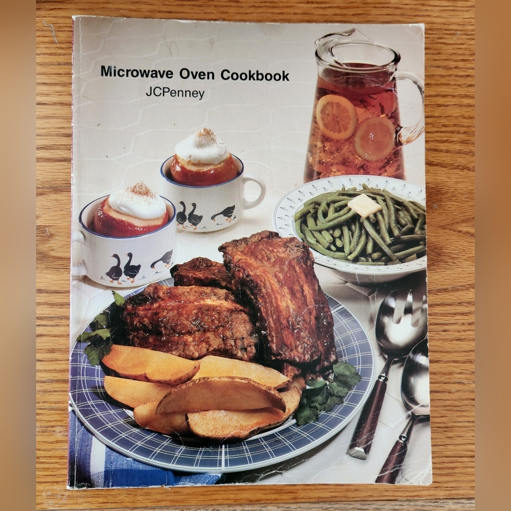 VINTAGE 1987 MICROWAVE OVEN COOKBOOK JC PENNEY